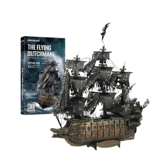 Piececool The Flying Dutchman Metal Model Kit Adult 3D Puzzle Pirate Ship New - Picture 1 of 6